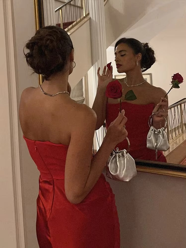 Red Marilyn dress , Valentino dinner and gala gown