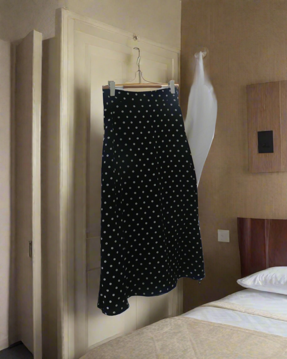 Polka italian fashion midi skirt