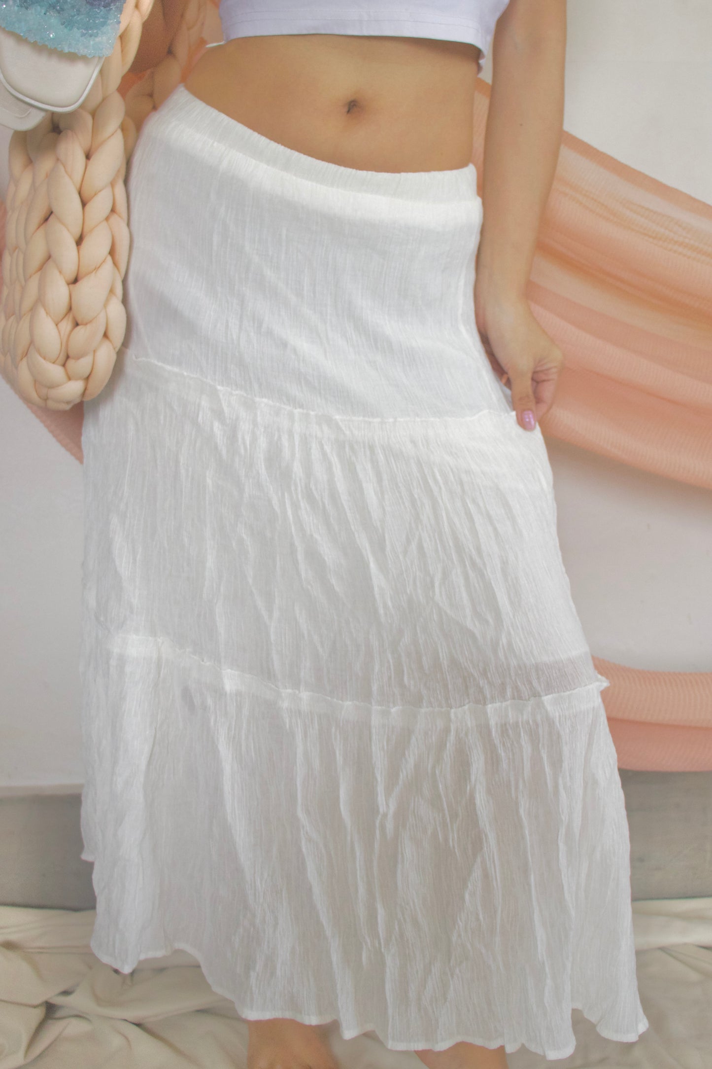 Offwhite 3 tier midi skirt