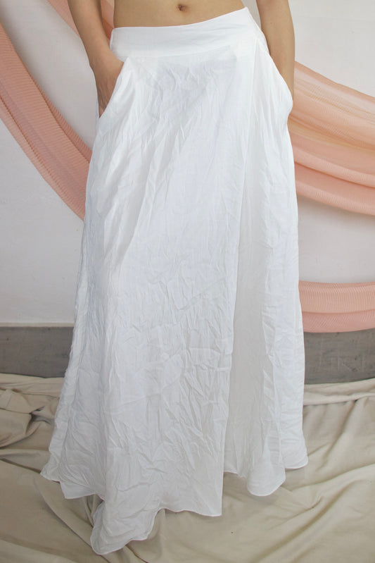 Ivory haven maxi skirt with pocket