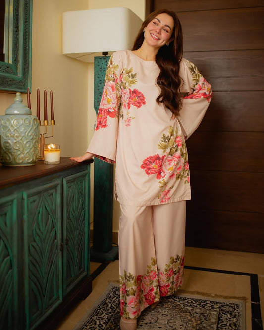 Floral enchanted kurta set -  co-ord set
